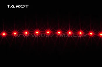 Multicopter Dört renk için yumuşak silika jel tel ile çok Rotorlu Helikopter 15cm LED kemer