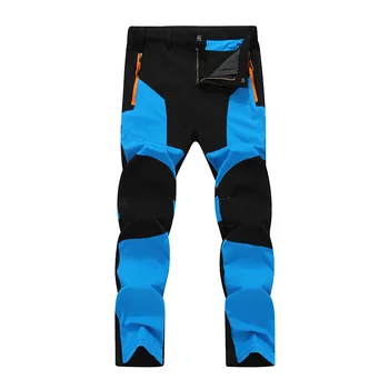 Nefes Su Geçirmez yürüyüş pantolonu Erkekler için Yaz Hızlı Kuru Zip Elastik Pantolon Açık Tırmanma Trekking Aşınmaya Dayanıklı Pantolon