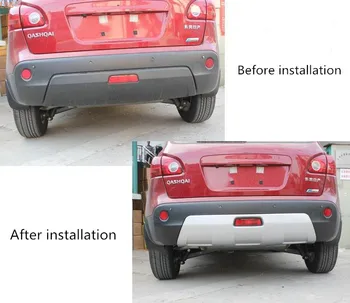 Nissan Qashqai 2008-2015 için ABS Mühendislik plastikleri ön ve arka tamponlar koruma Anti-scratch koruma araba aksesuarları