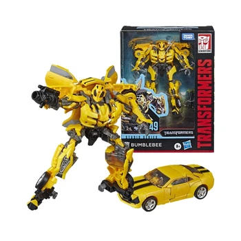 Orijinal Takara Tomy Hasbro Transformers Stüdyo Serisi Deluxe Sınıf Film SS49 Bumblebee oyuncak arabalar Transformers Oyuncaklar Çocuklar için