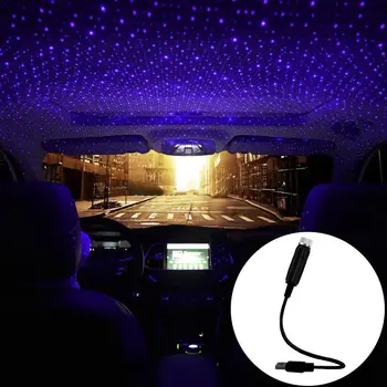 Ortam araba ışıkları çatı yıldız ışığı romantik USB gece lambası atmosfer lamba ev tavan dekorasyonu ışık