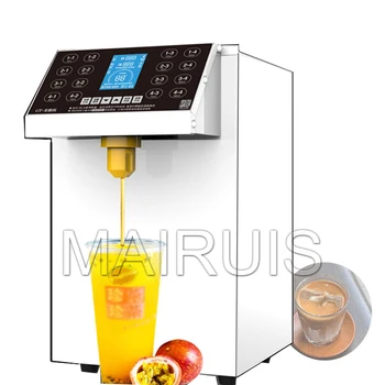 Otomatik 16 Anahtar 8L Fruktoz Kantitatif Makineleri Şurubu Dağıtıcılar Fruktoz Dağıtıcı Makinesi mutfak robotu Kabarcık Çay Dükkanı