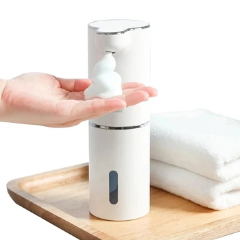 Otomatik köpük sabun sabunluğu 400ml Banyo Akıllı Yıkama El Makinesi USB Şarj İle 2 İn 1 Masaüstü ve Duvar Asılı