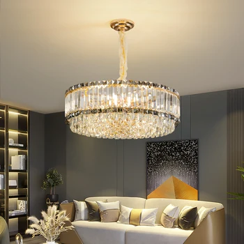 Oturma odası avize fransız basit kristal avize yemek odası ana yatak odası lambaları Villa farlar ışık lüks oturma
