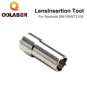 QDLASER D28 odaklanan lens Ekleme Aracı Kolimatör odaklanan lens Raytools BT210S / BM109 Fiber Lazer kesme başlığı