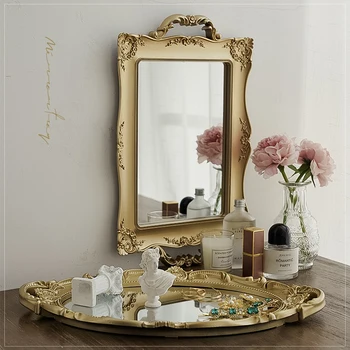 Retro Tepsi Kare Ayna Fotoğraf Stüdyosu Arka Plan Sahne Fotoğraf Aksesuarları Takı, Kozmetik, Parfüm, Gıda Çekimi