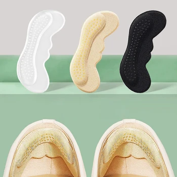 Silikon ayakkabı tabanlığı Kadınlar Yüksek Topuklu Ekler Aşınma Önleyici Topuk Ağrı kesici Ayak Pedleri Ayakkabı Boyutu Ayarlamak Yapışkanlı Etiket