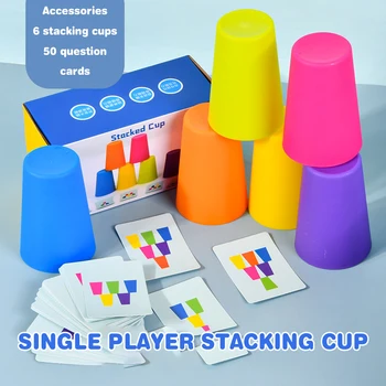 Spor İstifleme Bardak Plastik Kart Oyunları Aile Ebeveyn Çocuk Açık Kapalı Hız Mücadelesi Eğitim Masaüstü Komik Oyuncaklar Klasik