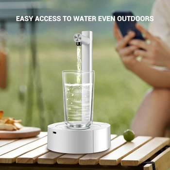 Taşınabilir Masaüstü Elektrikli su sebili Şişe Pompası USB Şarj Otomatik İçme Suyu Makinesi Ev İçin Uygun