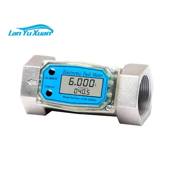 Türbin akış ölçer Metanol benzinli su sıvı elektronik dijital ekran akış ölçer Yüksek hassasiyetli dişli akış ölçer