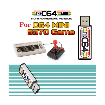 USB Sopa C64 Mini Retro Oyun Konsolu Tak ve Çalıştır USB Sopa U Disk Oyun Diski 5370 Oyunları ile