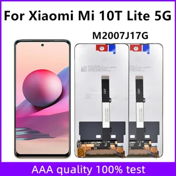 Xiaomi Mi için 10T Lite 5G M2007J17G LCD Ekran Dokunmatik Ekran Digitizer Meclisi İçin Xiaomi 10T Lite Lcd Ekran