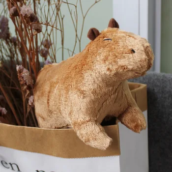 Yeni 2023 Hayvan Kapibara peluş oyuncaklar Sevimli Kapibara Peluş Bebek Dolması Yumuşak Hayvanlar çocuk oyuncakları Çocuklar Peluche noel hediyesi