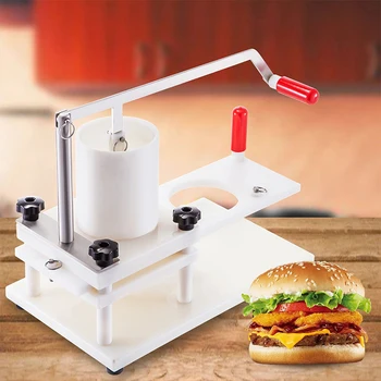 Yeni plastik hamburger şekillendirme makinesi İhracat manuel PE hamburger kalıp makinesi özel sığır pres makinesi