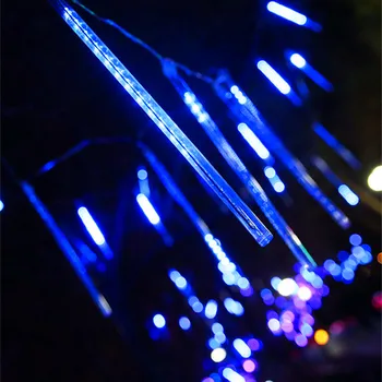 Yeni Su Geçirmez 30/50cm Tatil Meteor Duş Yağmur LED Dize İşıklar Kapalı Açık Bahçe Düğün Parti Noel ağaç dekor