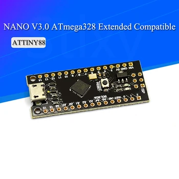 Yükseltildi / NANO V3. 0 ATmega328 Genişletilmiş arduino için Uyumlu ATTINY88 Mikro Geliştirme Kurulu 16 MHz / Digispark ATTINY85