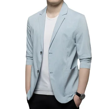 Z173-2023 Takım Elbise erkek giyim sonbahar sensörü takım elbise erkek Kore versiyonu ince Tek Batı iş rahat Batı servis erkekler