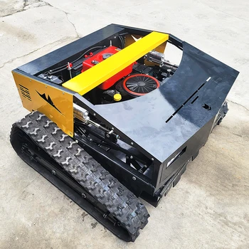 Çiftlik için 452CC Motor Robot Mini Ucuz Kesme Çim Makinesi Uzaktan Kumanda Çim Biçme Makinesi