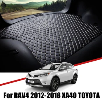 Özel Araba Gövde Deri Paspaslar Toyota RAV4 XA40 2012 2013 2014 2015 -2018 Su Geçirmez Kaymaz Liner Tepsi Kargo Aksesuarları